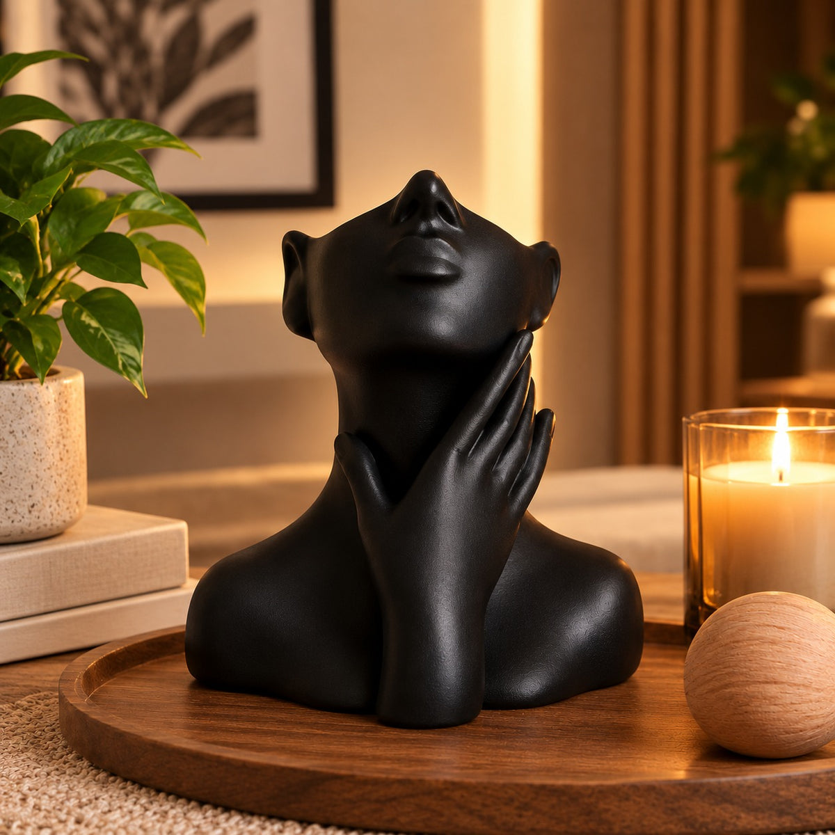 Skulpturale Deko-Vase – Modernes Wohnaccessoire