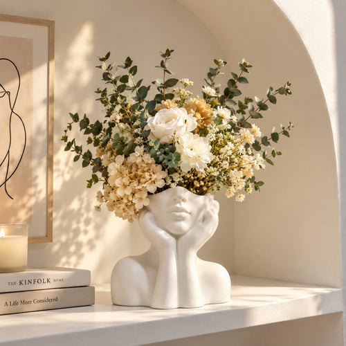 Skulpturale Deko-Vase – Modernes Wohnaccessoire